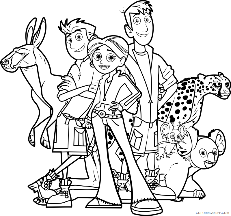 Wild Kratts Coloring Pages TV Film Wild Kratts Printable 2020 11352 Coloring4free