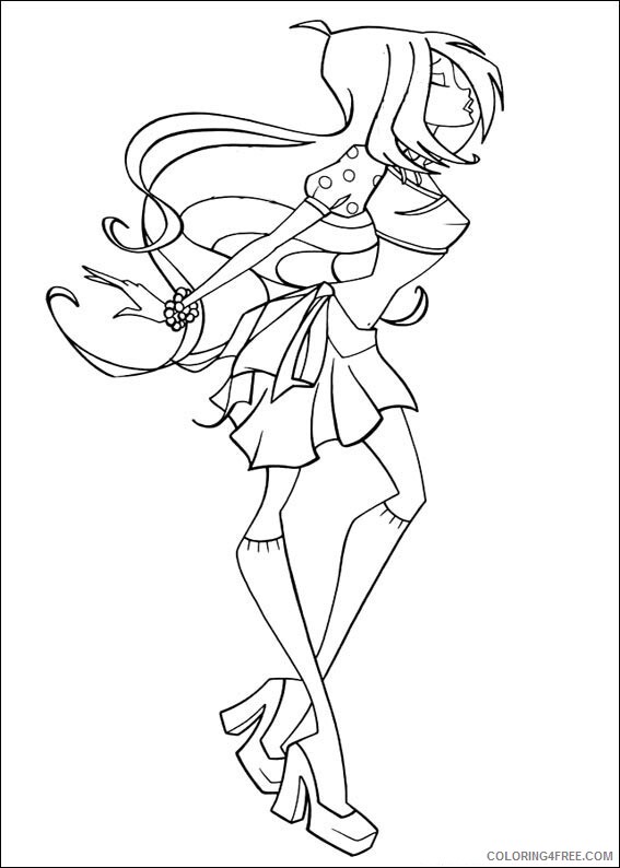 Winx Club Coloring Pages TV Film Winx Club Bloom Printable 2020 11468 Coloring4free