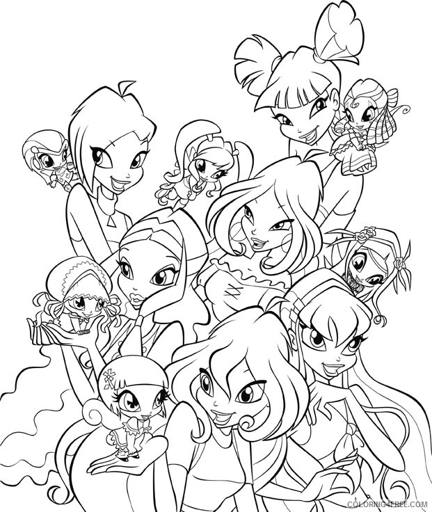 Winx Club Coloring Pages TV Film Winx Club Free Printable 2020 11519 Coloring4free