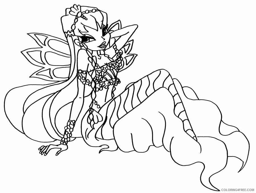 Winx Club Coloring Pages TV Film Winx Club Roxy 2 Printable 2020 11526 Coloring4free