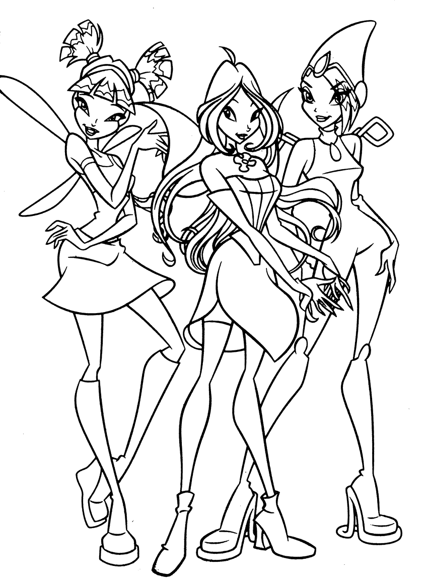 Winx Club Coloring Pages TV Film Winx Club Sheets Printable 2020 11536 Coloring4free