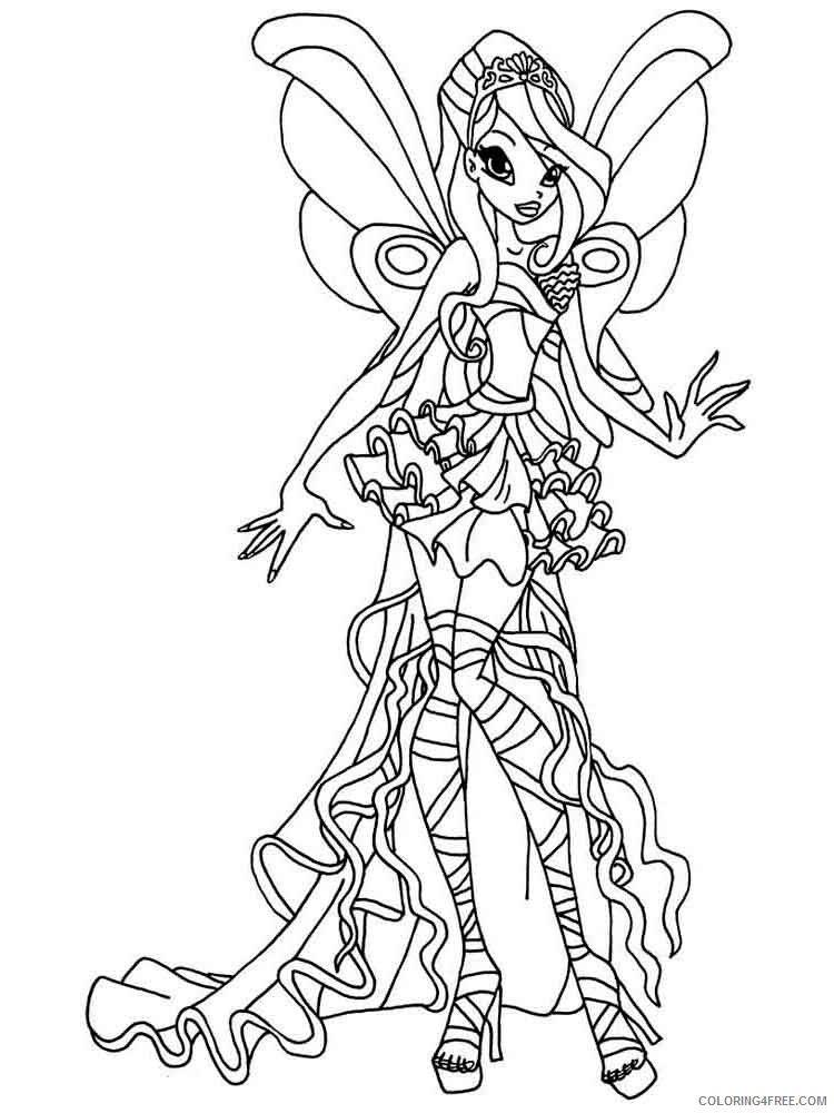 Winx Club Coloring Pages TV Film winx club bloom 14 Printable 2020 11470 Coloring4free