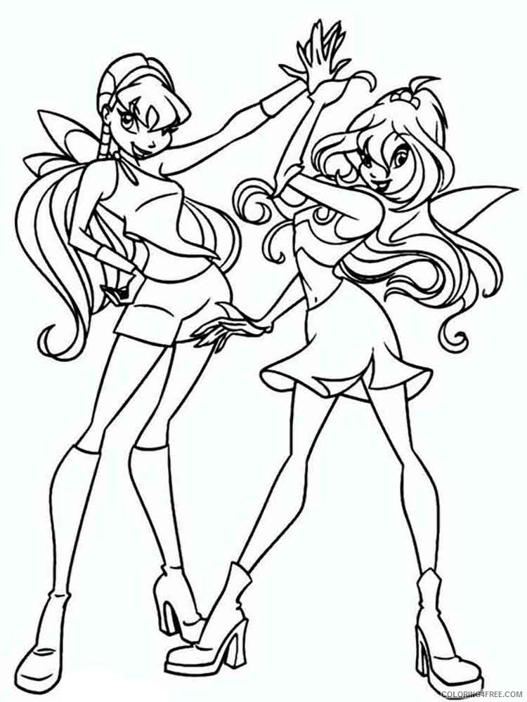Winx Club Coloring Pages TV Film winx club bloom 23 Printable 2020 11475 Coloring4free
