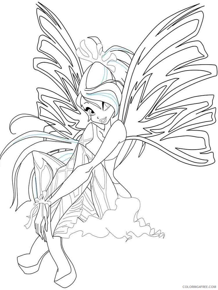 Winx Club Coloring Pages TV Film winx club bloom 4 Printable 2020 11483 Coloring4free