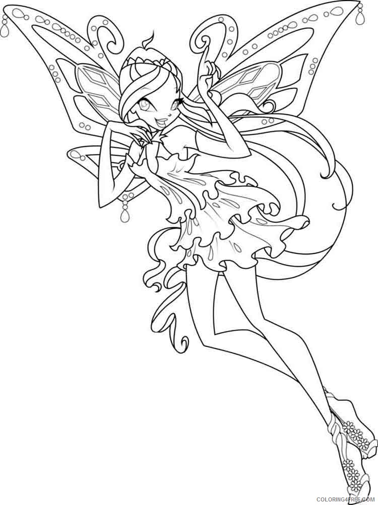 Winx Club Coloring Pages TV Film winx club bloom 6 Printable 2020 11485 Coloring4free
