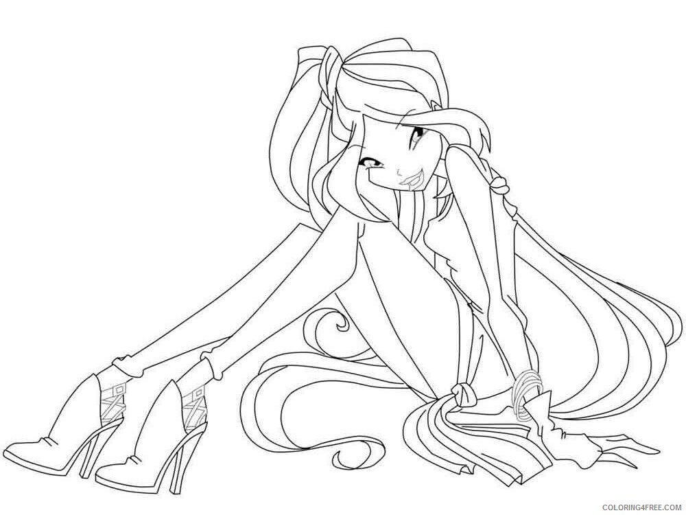 Winx Club Coloring Pages TV Film winx club flora 10 Printable 2020 11542 Coloring4free