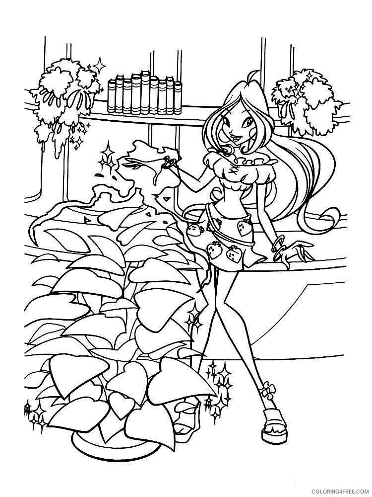 Winx Club Coloring Pages TV Film winx club flora 2 Printable 2020 11548 Coloring4free