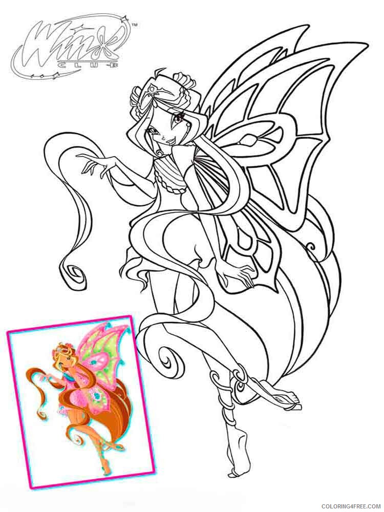 Winx Club Coloring Pages TV Film winx club flora 22 Printable 2020 11551 Coloring4free