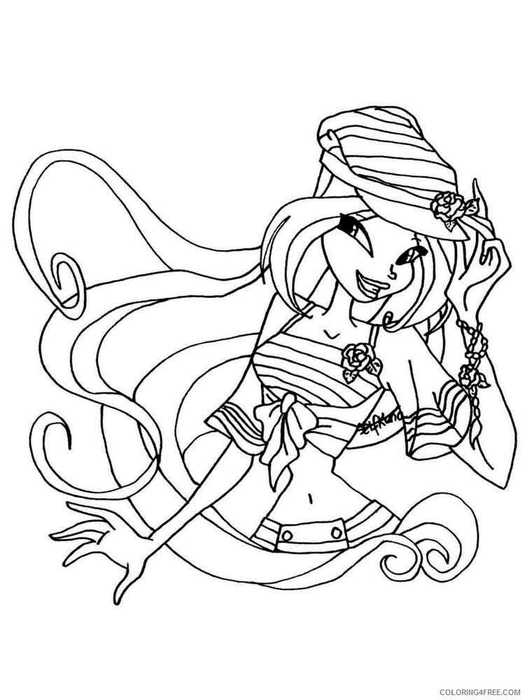 Winx Club Coloring Pages TV Film winx club flora 24 Printable 2020 11553 Coloring4free