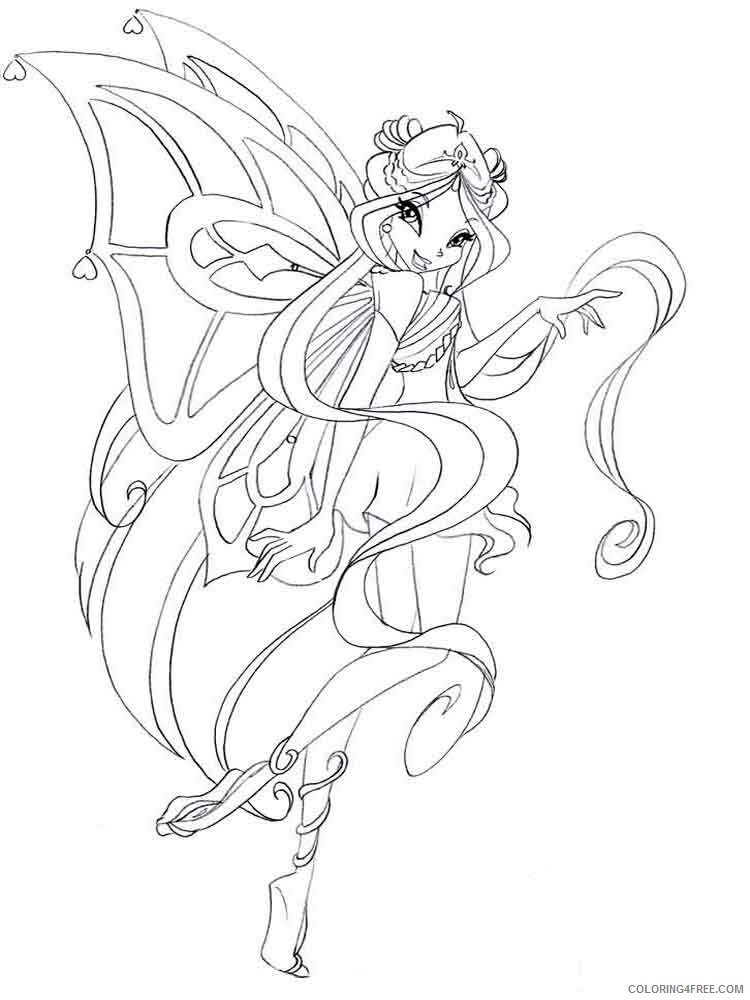 Winx Club Coloring Pages TV Film winx club flora 28 Printable 2020 11556 Coloring4free