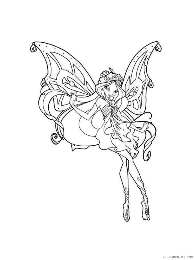 Winx Club Coloring Pages TV Film winx club flora 29 Printable 2020 11557 Coloring4free