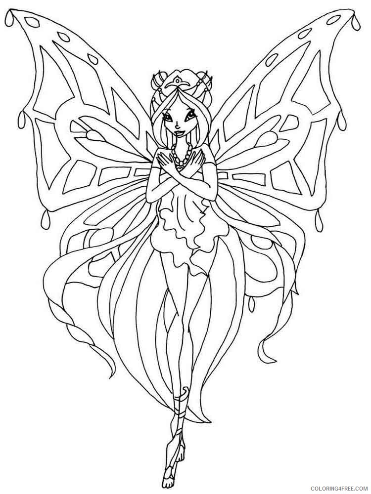 Winx Club Coloring Pages TV Film winx club flora 4 Printable 2020 11559 Coloring4free