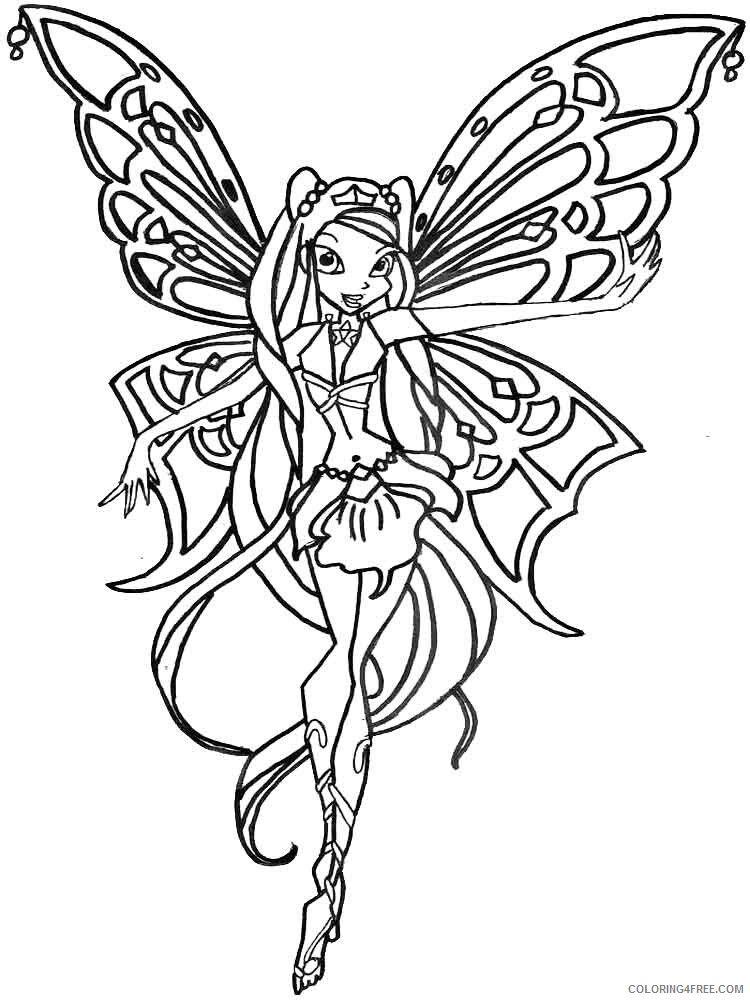 Winx Club Coloring Pages TV Film winx club leila 13 Printable 2020 11567 Coloring4free