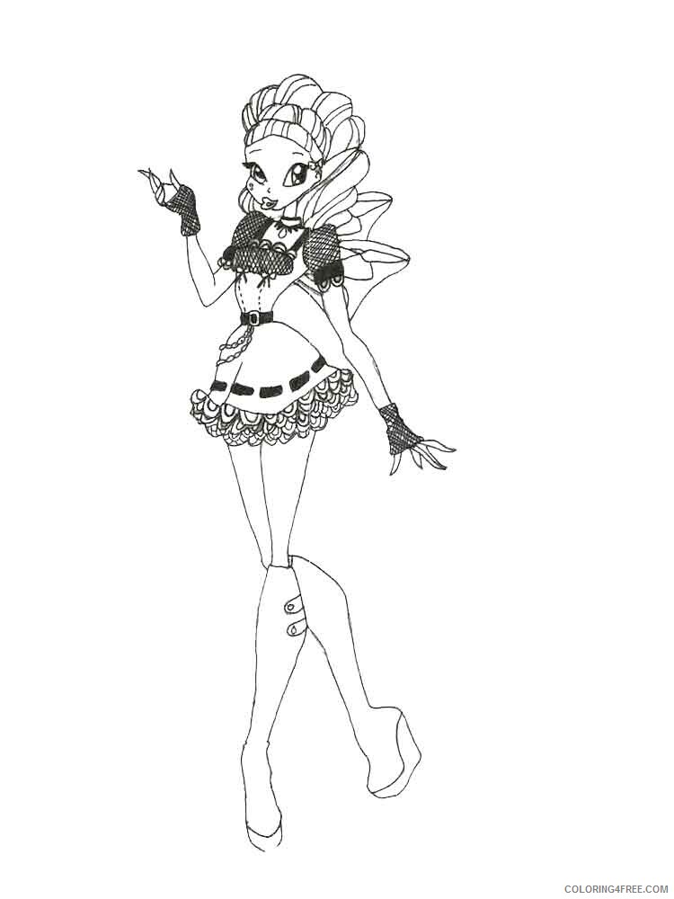 Winx Club Coloring Pages TV Film winx club leila 16 Printable 2020 11569 Coloring4free