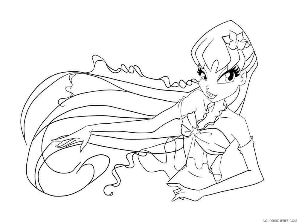 Winx Club Coloring Pages TV Film winx club stella 1 Printable 2020 11607 Coloring4free