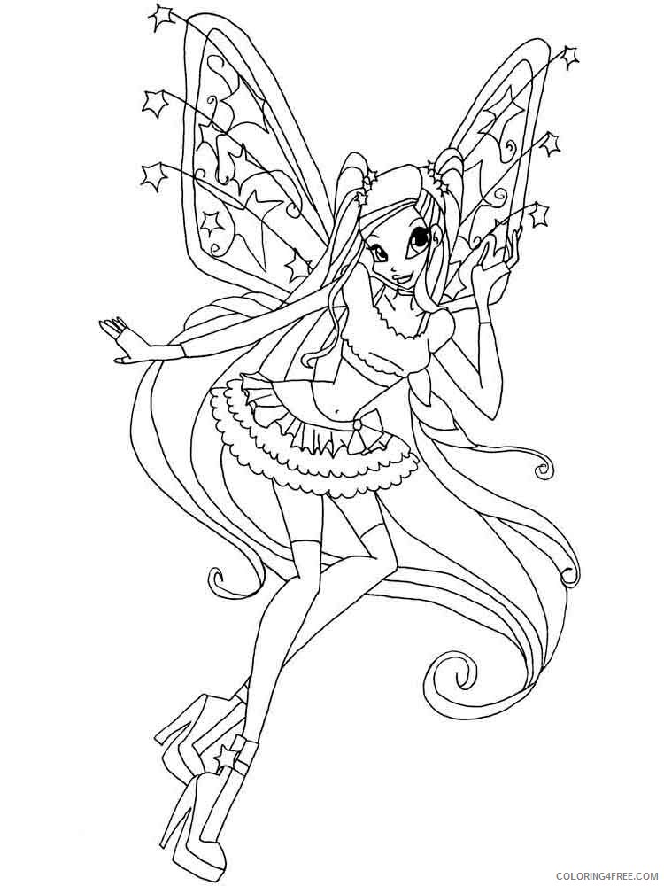 15 Cool Winx club coloring book games for Girl
