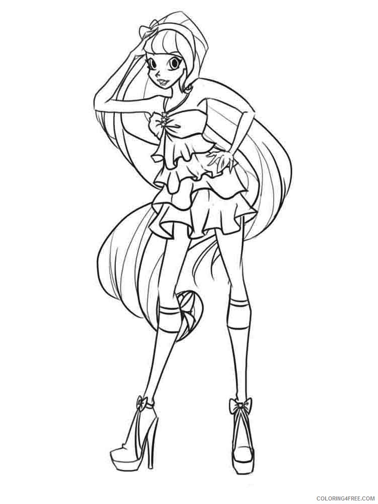 Winx Club Coloring Pages TV Film winx club stella 15 Printable 2020 11612 Coloring4free