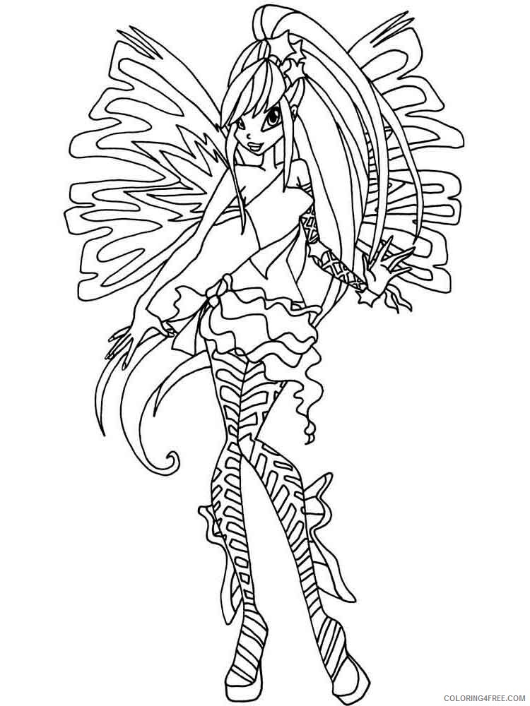 Winx Club Coloring Pages TV Film winx club stella 16 Printable 2020 11613 Coloring4free