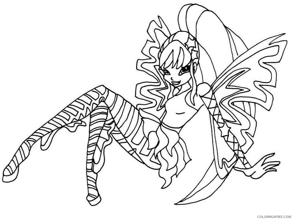 Winx Club Coloring Pages TV Film winx club stella 17 Printable 2020 11614 Coloring4free