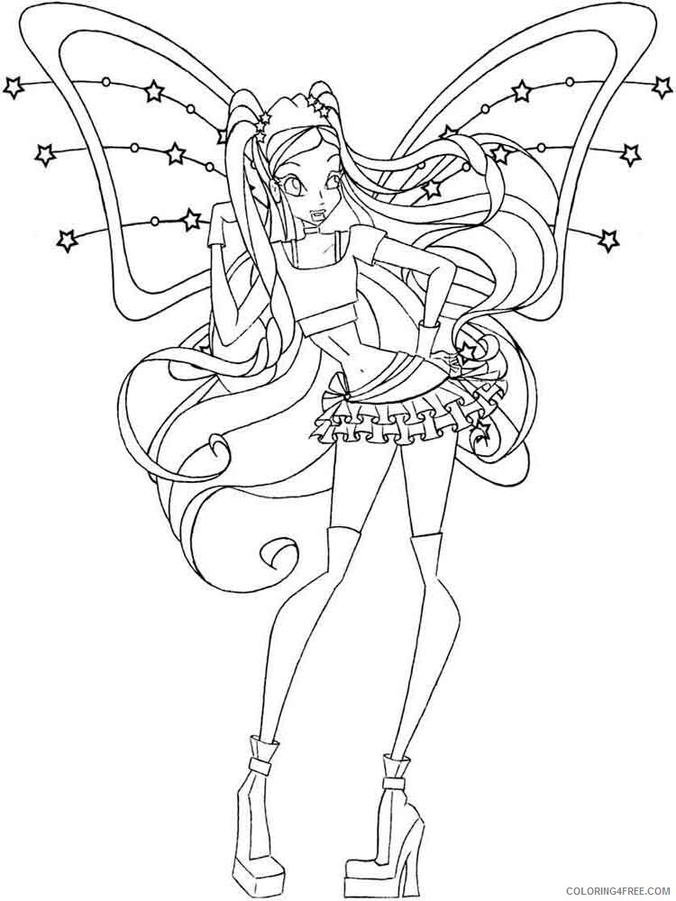 Winx Club Coloring Pages TV Film winx club stella 20 Printable 2020 11618 Coloring4free