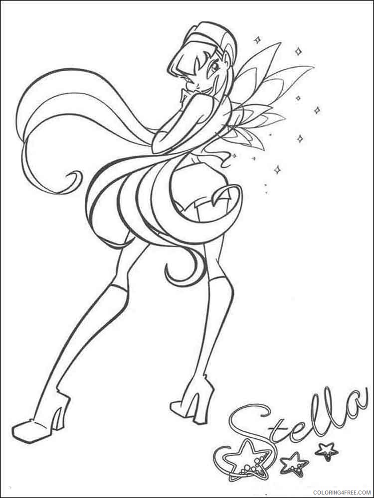 Winx Club Coloring Pages TV Film winx club stella 23 Printable 2020 11621 Coloring4free