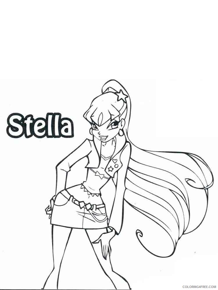 Winx Club Coloring Pages TV Film winx club stella 24 Printable 2020 11622 Coloring4free