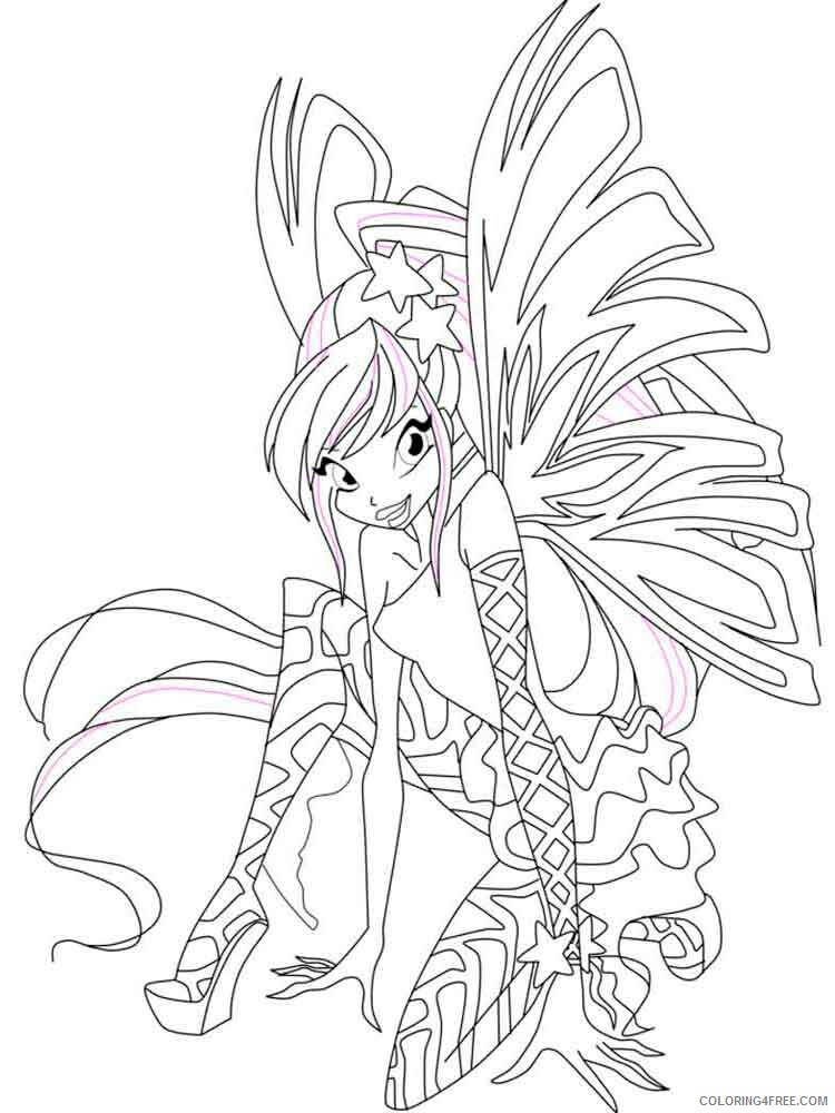 Winx Club Coloring Pages TV Film winx club stella 26 Printable 2020 11624 Coloring4free