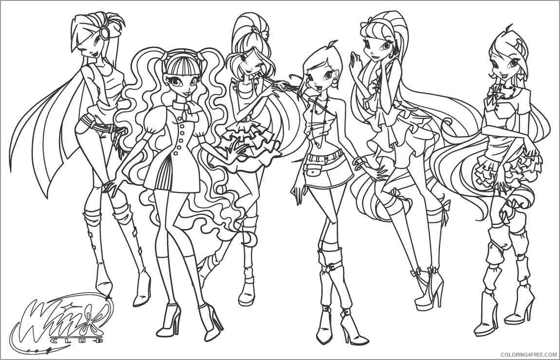 Winx Club Coloring Pages TV Film winx club unsmushed Printable 2020 11533 Coloring4free