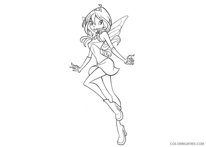 Winx Coloring Pages TV Film Bloom magic winx Printable 2020 11359 Coloring4free