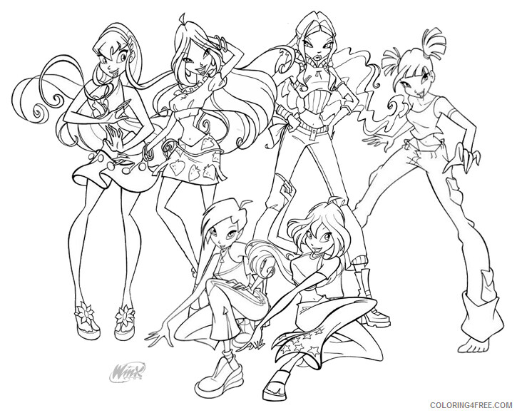 Winx Coloring Pages TV Film Printable Winx Printable 2020 11363 Coloring4free