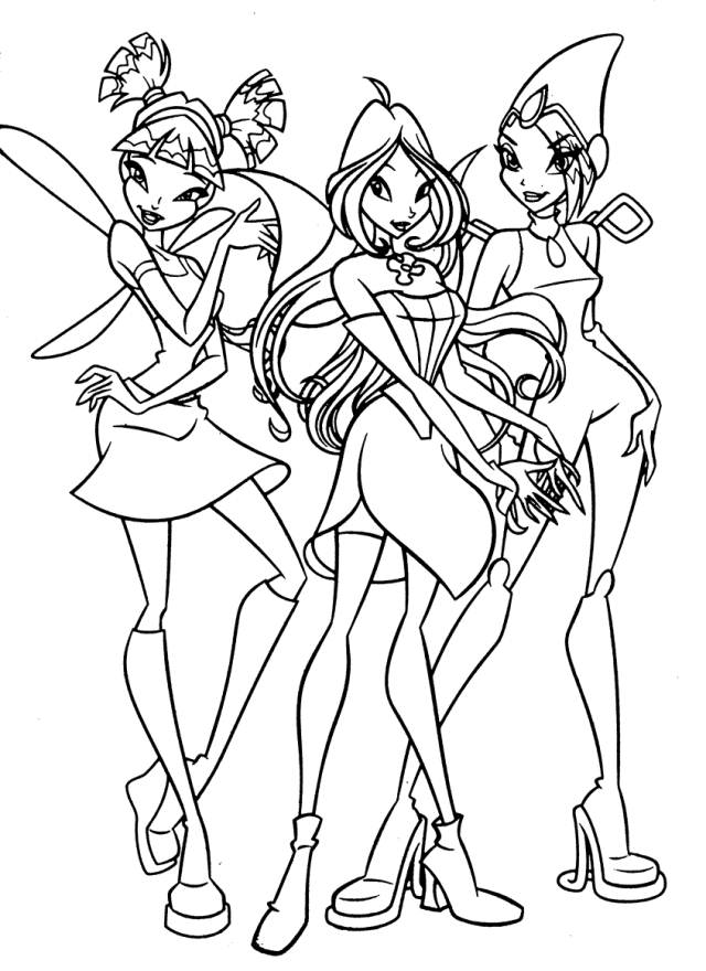 Winx Coloring Pages TV Film Winx Printable 2020 11411 Coloring4free