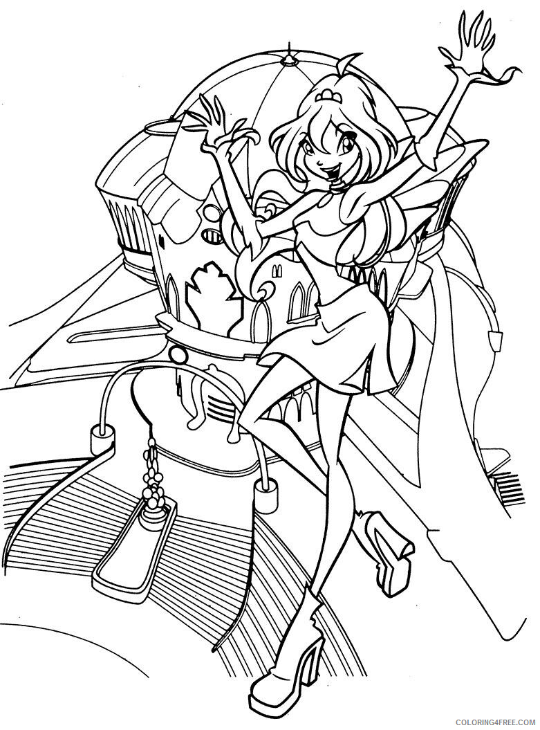 Winx Coloring Pages TV Film Winx Stella Printable 2020 11441 Coloring4free