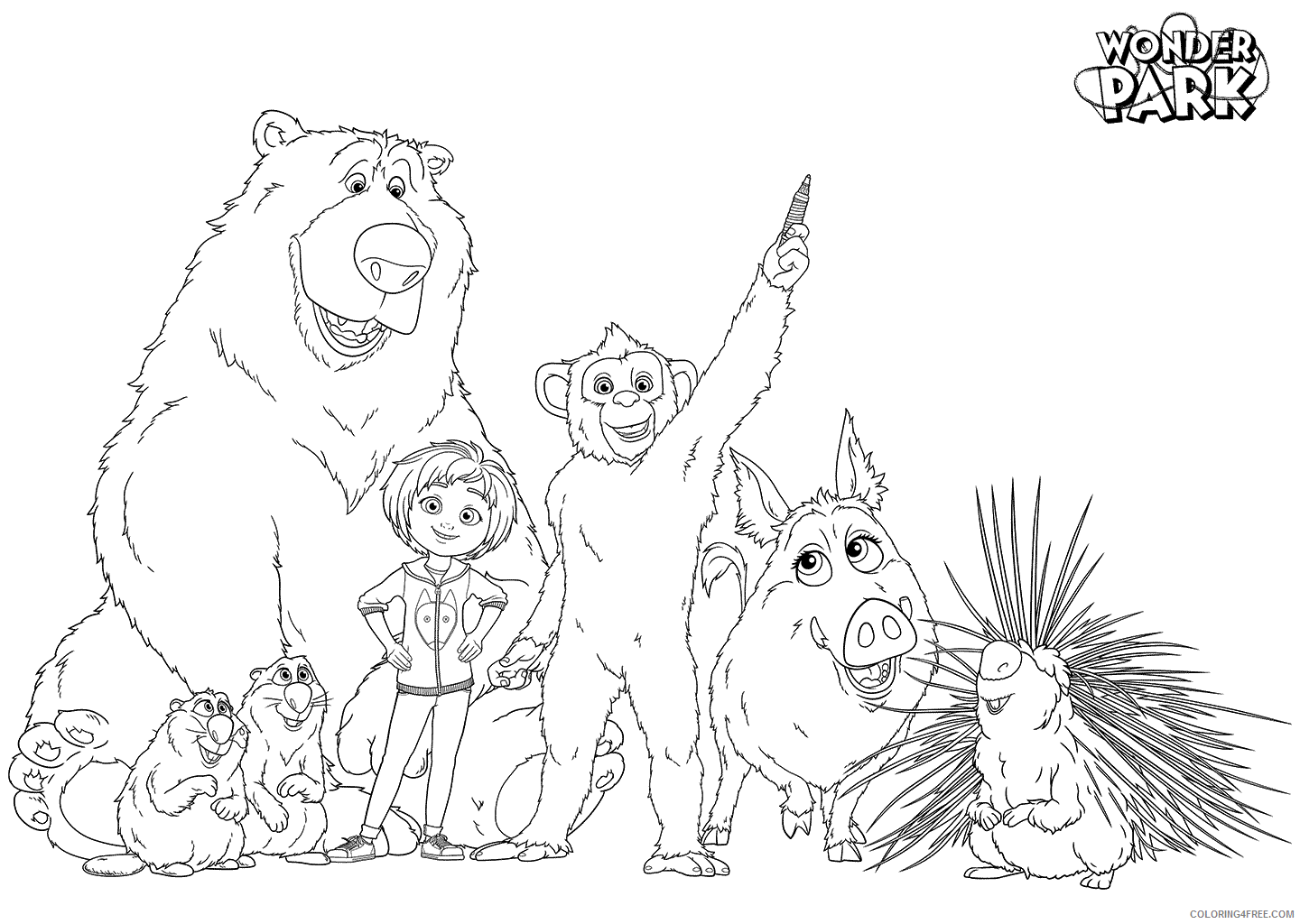 Wonder Park Coloring Pages TV Film Characters Park Printable 2020 11660 Coloring4free