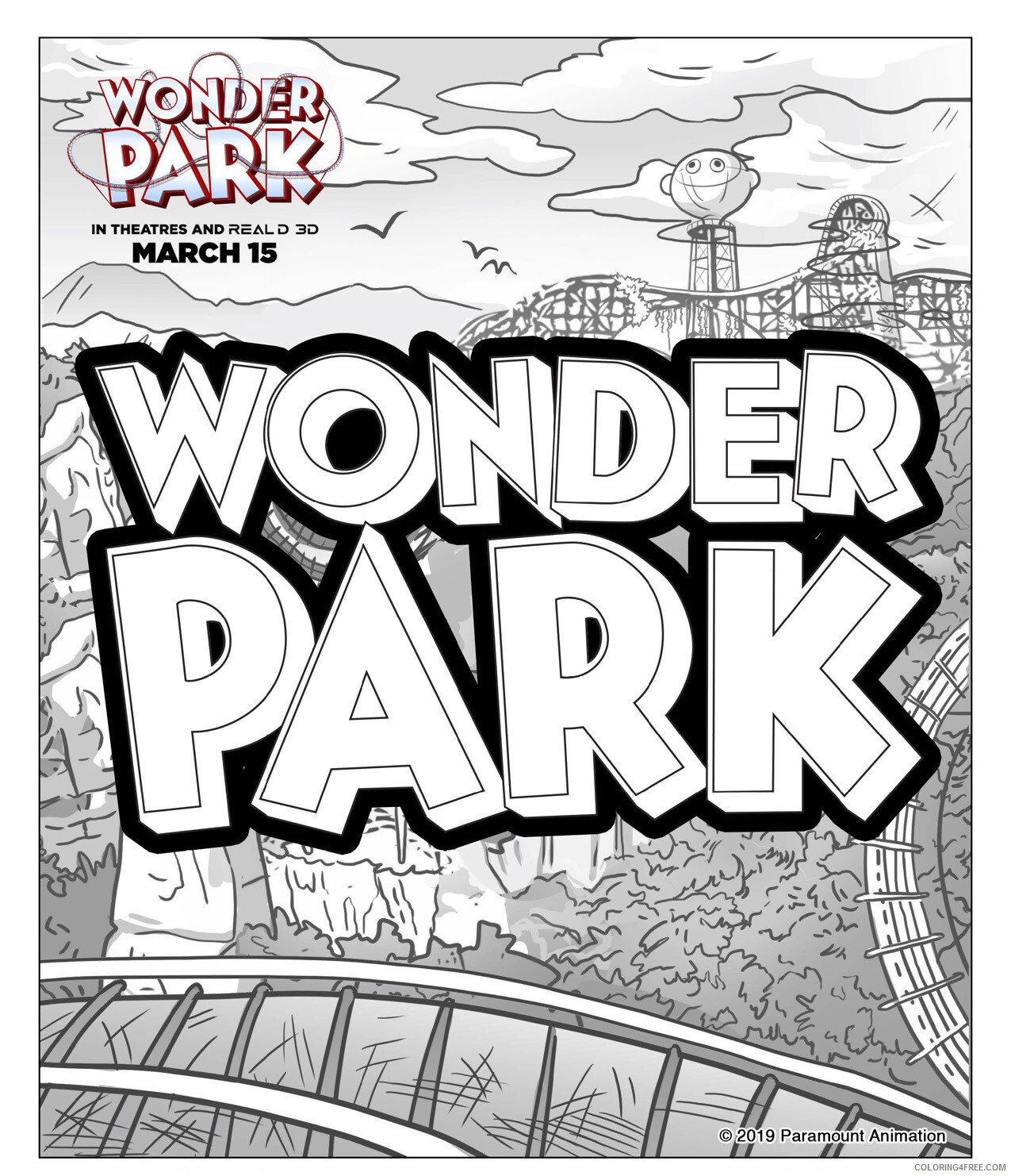 Wonder Park Coloring Pages TV Film Wonder Park Logo Printable 2020 11672 Coloring4free