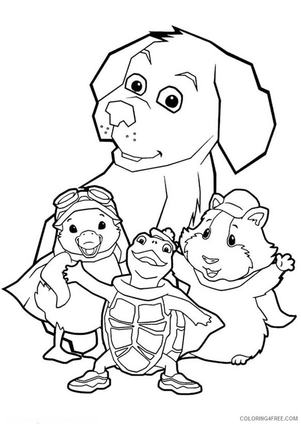 Wonder Pets Coloring Pages TV Film Linny Turtle Try to Protect Dog 2020 11686 Coloring4free