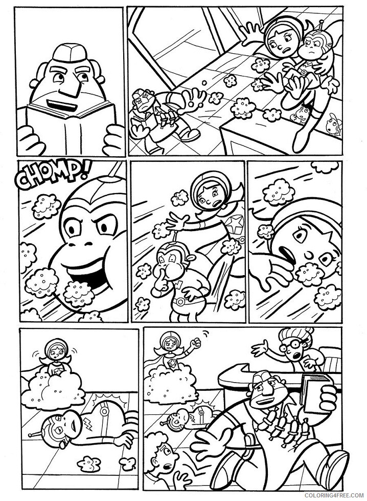 WordGirl Coloring Pages TV Film word girl Printable 2020 11766 Coloring4free