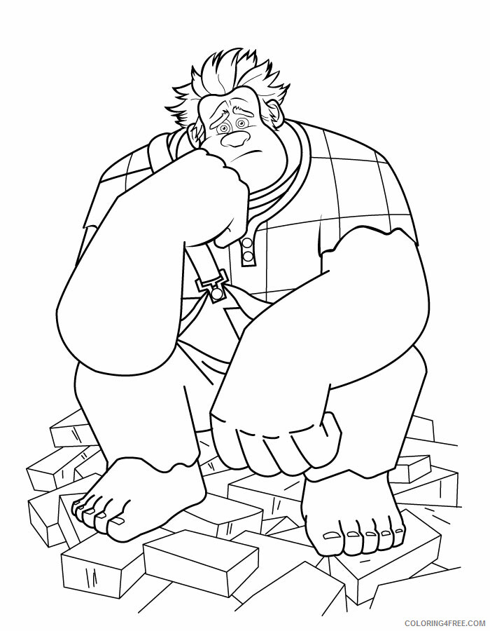 Wreck It Ralph Coloring Pages TV Film Color Pictures Printable 2020 11772 Coloring4free
