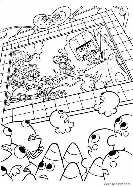Wreck It Ralph Coloring Pages TV Film Color Printable 2020 11771 Coloring4free