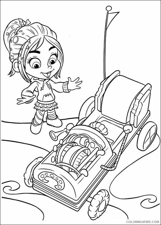 Wreck It Ralph Coloring Pages TV Film Download Free Printable 2020 11774 Coloring4free