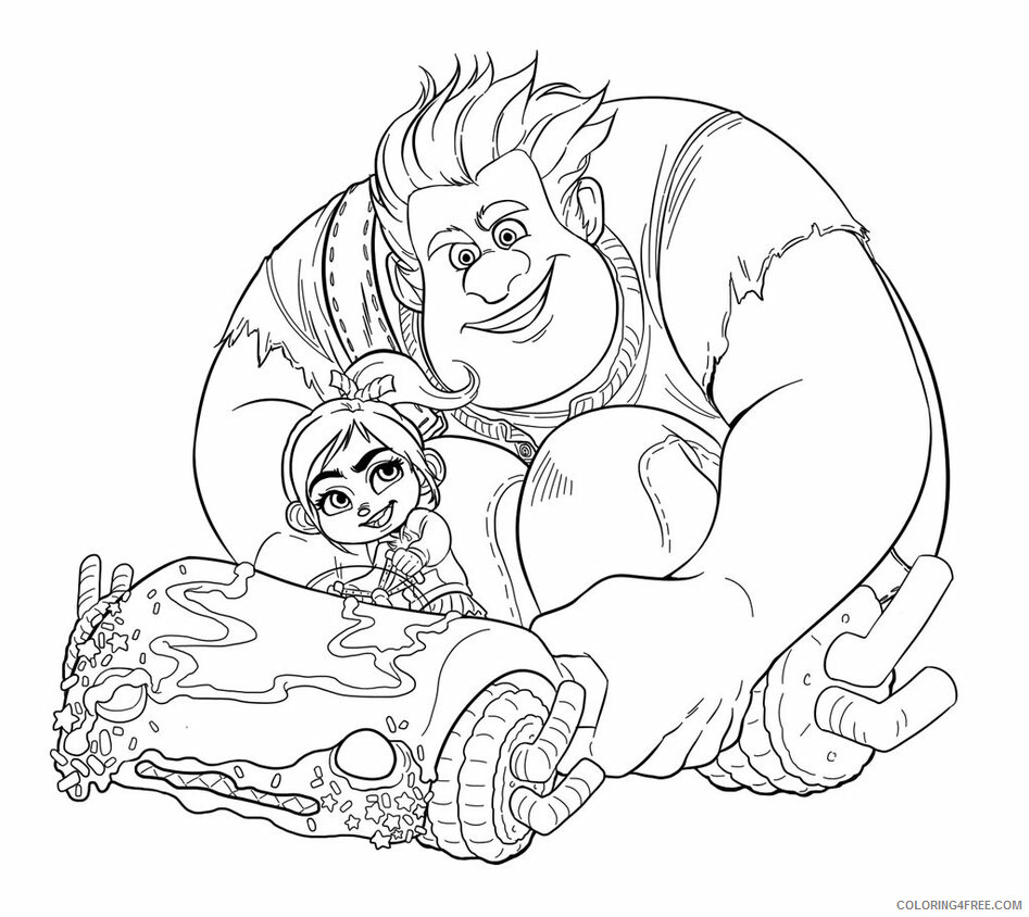 Wreck It Ralph Coloring Pages TV Film Download Free Printable 2020 11775 Coloring4free
