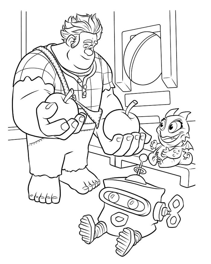 Wreck It Ralph Coloring Pages TV Film Download Printable 2020 11776 Coloring4free