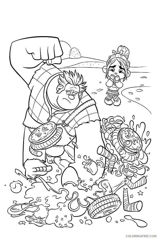 Wreck It Ralph Coloring Pages TV Film Free Pictures Printable 2020 11780 Coloring4free
