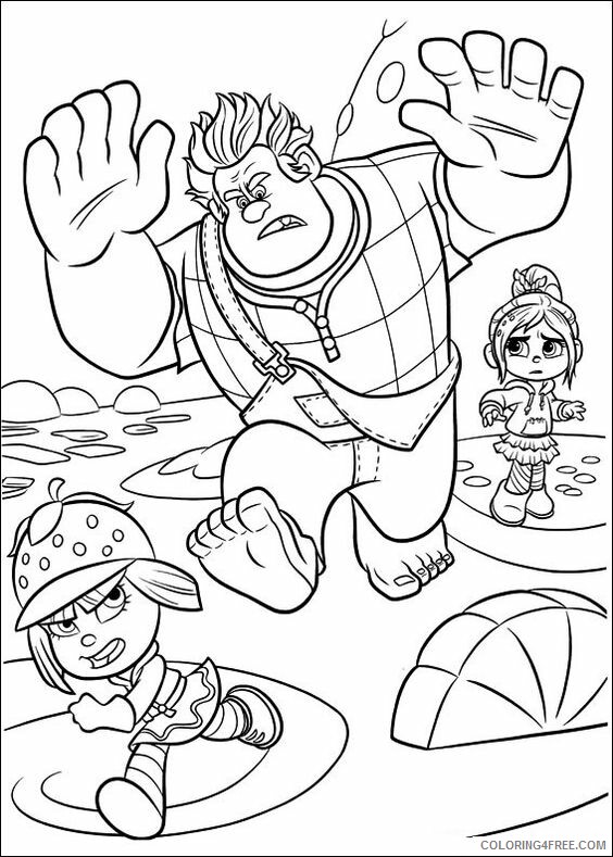 Wreck It Ralph Coloring Pages TV Film Free Wreck it Ralph Printable 2020 11779 Coloring4free