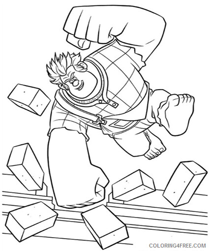 Wreck It Ralph Coloring Pages TV Film Pictures Printable 2020 11844 Coloring4free