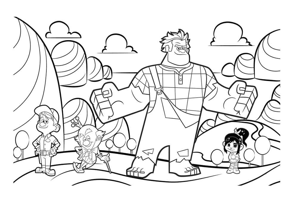 Wreck It Ralph Coloring Pages TV Film Print Wreck it Ralph Printable 2020 11787 Coloring4free