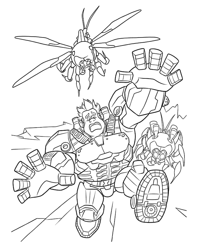 Wreck It Ralph Coloring Pages TV Film Wreck it Ralph Frees Printable 2020 11842 Coloring4free
