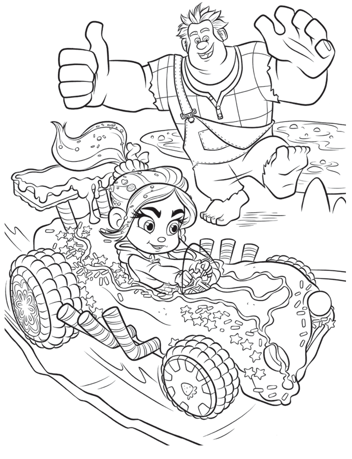 Wreck It Ralph Coloring Pages TV Film Wreck it Ralph Printable 2020 11822 Coloring4free