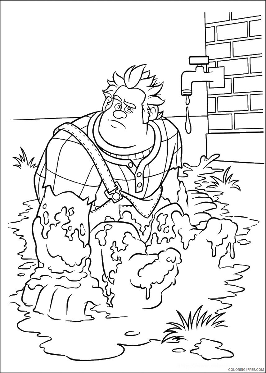 Wreck It Ralph Coloring Pages TV Film ralph_cl_03 Printable 2020 11790 Coloring4free