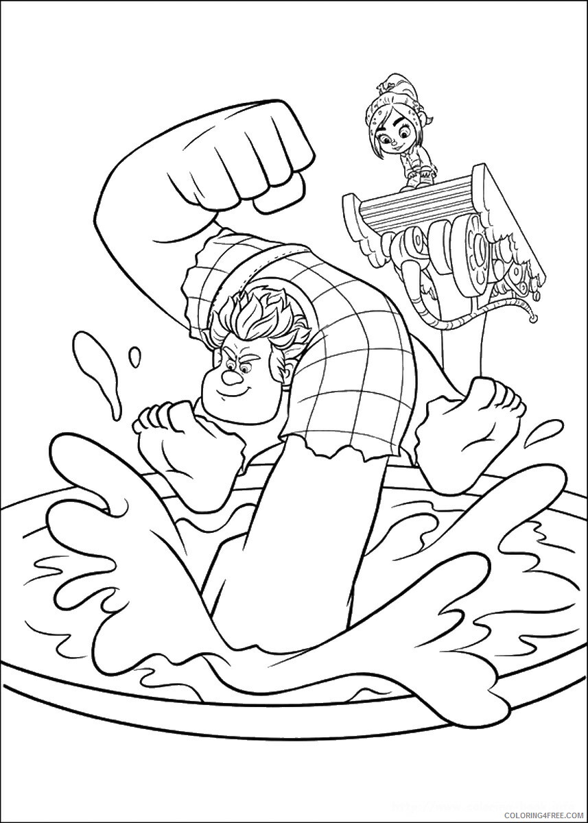 Wreck It Ralph Coloring Pages TV Film ralph_cl_05 Printable 2020 11792 Coloring4free