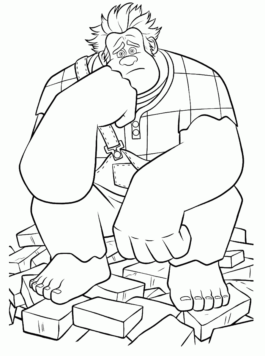 Wreck It Ralph Coloring Pages TV Film ralph_cl_10 Printable 2020 11797 Coloring4free